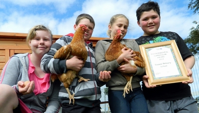 Left to right, are students Jessica Mitchell, Cameron Bellamy, Kaitlynn Langton-Scott and Klayton Rowe.